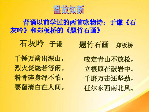 咏物诗四首ppt18 课件