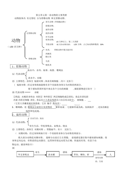 (完整版)新人教版八上无脊椎动物知识点