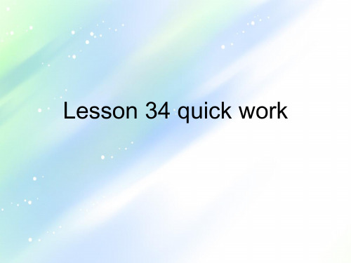 新概念2Lesson34(共34张PPT)