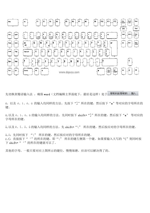 中文键盘在简体中文win7系统下输入葡国葡萄牙语的方法