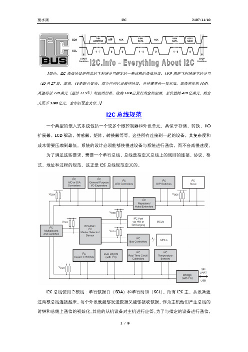 I2C总线规范