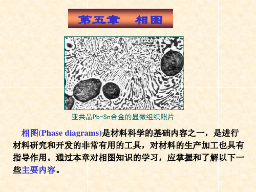 材料科学基础I  第五章  (相图)