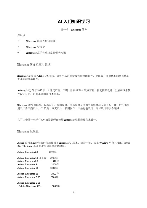 AI自学—入门知识大全资料