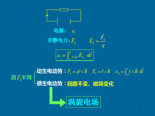 感生电动势   涡旋电场