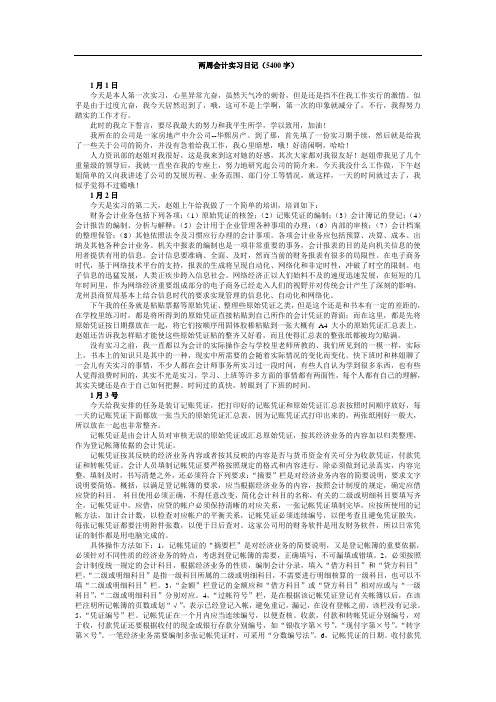 会计实习日记10篇_会计专业实习日记(5400字)