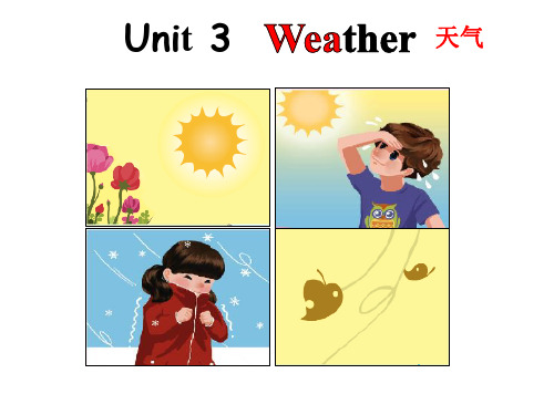 PEP小学英语四年级下册Unit 3 Weather  B let's talk教学课件