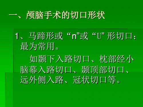 神经外科手术入路与体位