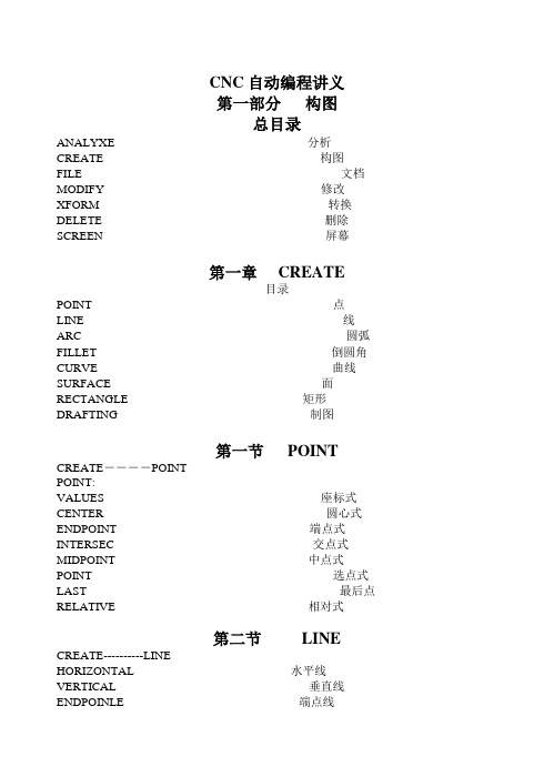 CNC自动编程讲义