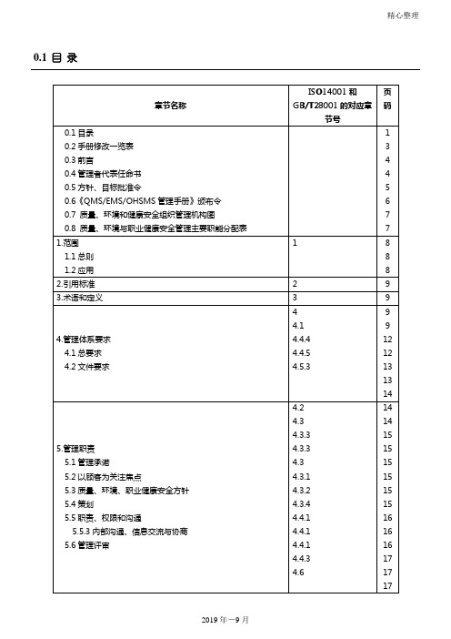 万科物业QMS、EMS、OHSMS管理管理守则