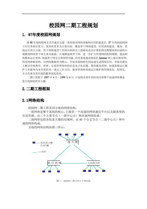 复旦大学校园网二期工程规划.doc