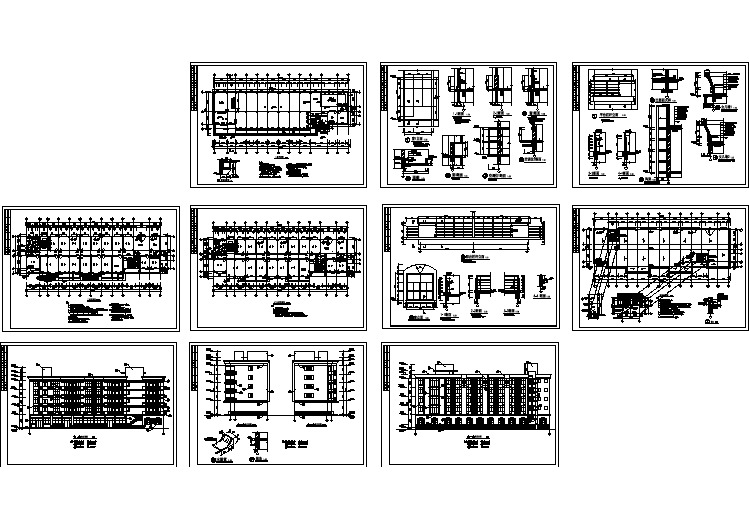 【设计图纸】轮班宿舍楼建筑图(精选CAD图例)