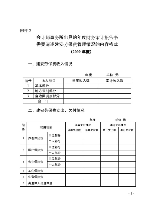 会计师事务所出具的年度财务审计报告书