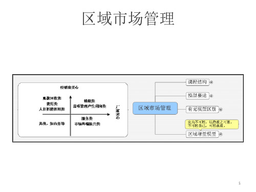 区域市场管理(魏庆老师)PPT