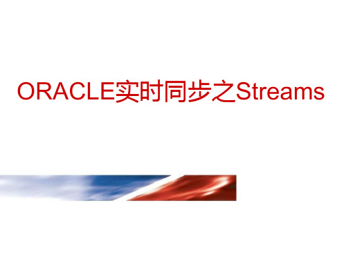 ORACLE实时同步技术之streams