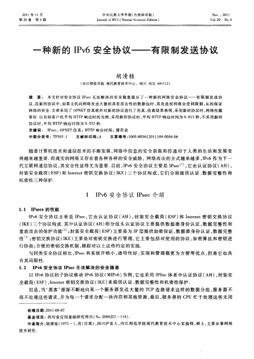 一种新的IPv6安全协议——有限制发送协议