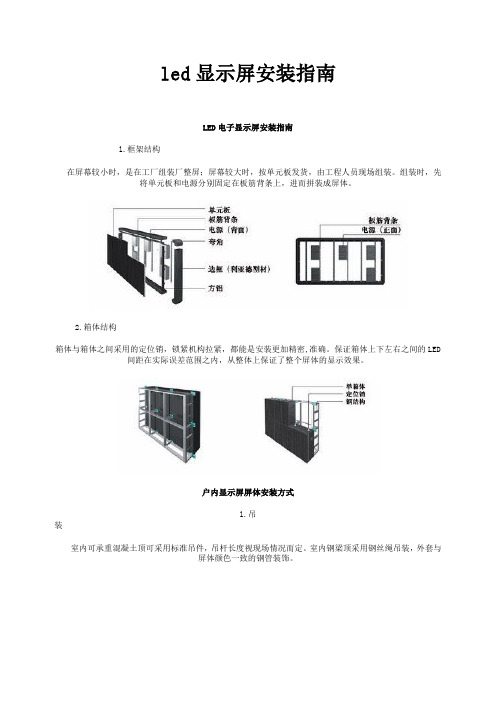 LED显示屏安装指南