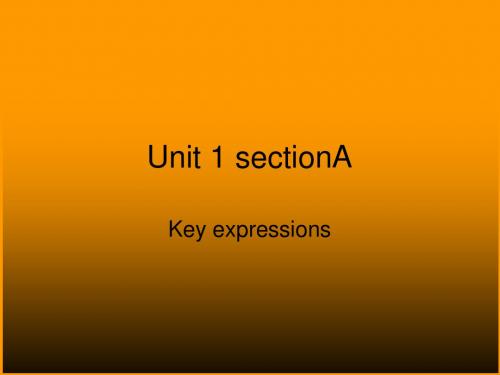 unit1(book3)key expressions