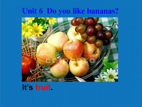 最新-七年级英语上册《Unit6Doyoulikebananas？》课件