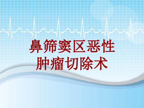 手术讲解模板：鼻筛窦区恶性肿瘤切除术