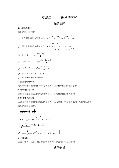 高考数学：艺术生高考数学专题讲义31-60讲(共60讲))