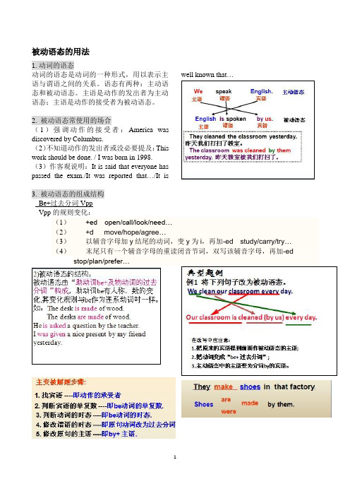 被动语态的用法浓缩版自己整理