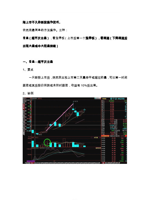 次新股操作技巧