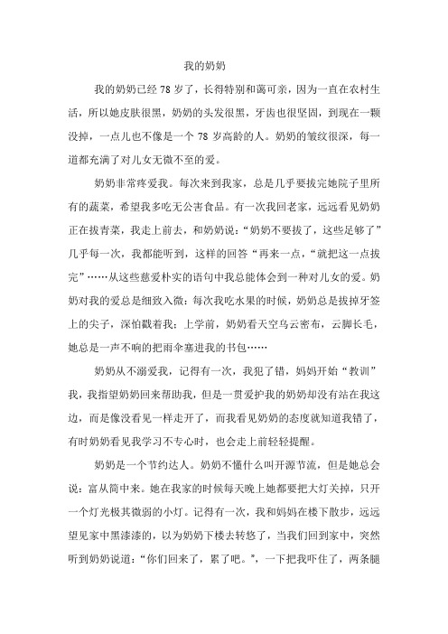 奶奶的爱5