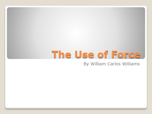 the use of force