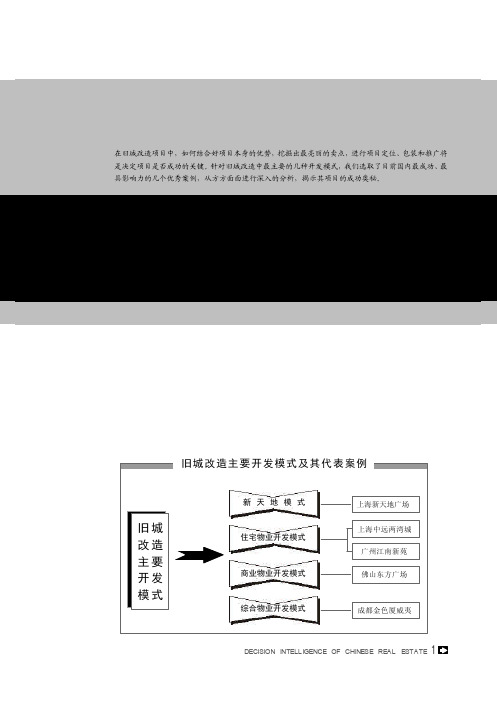 旧城改造的几种成功开发模式专题研究