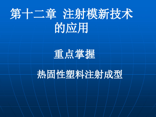 注塑成型工艺第十二章注射模新技术的应用