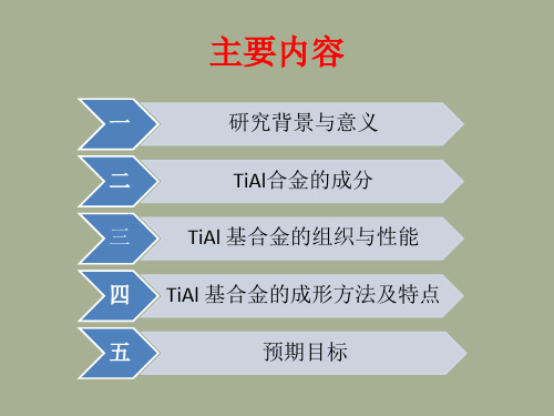 TiAl合金介绍答辩