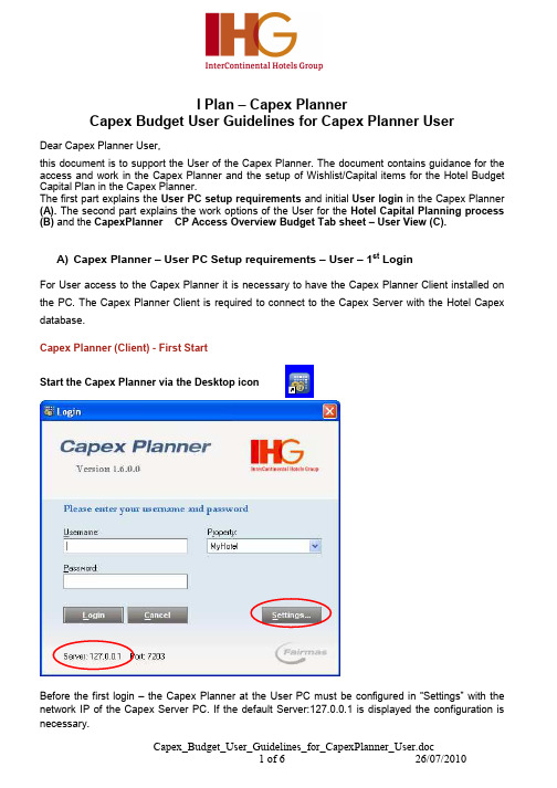 Capex_Budget_User_Guidelines_for_CapexPlanner_User