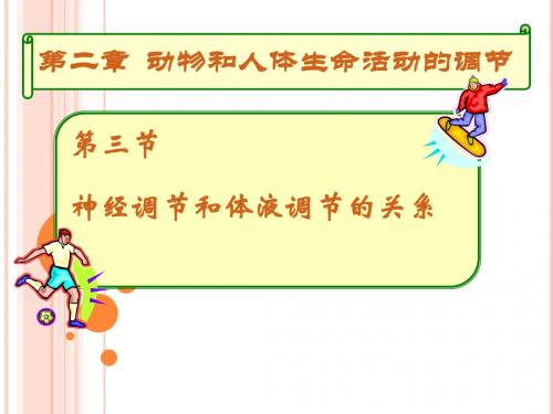 第三节神经调节与体液调节的关系