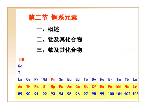 第二节锕系元素PPT课件