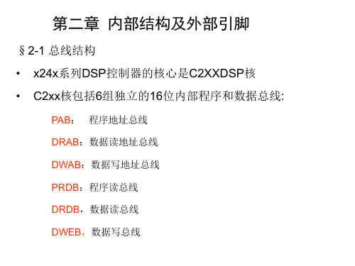 DSP 第二章内部结构和外部引脚