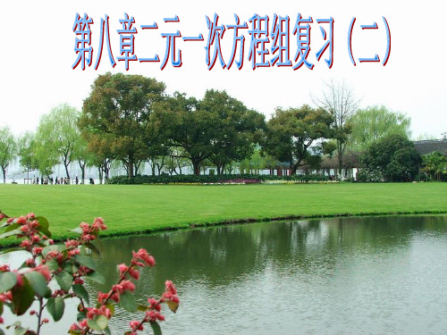 初中数学课件第八章二元一次方程组复习(二)课件
