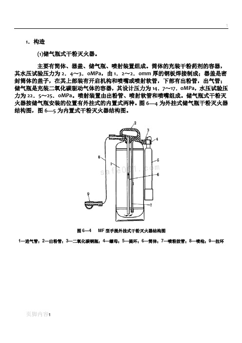 灭火器结构示意图