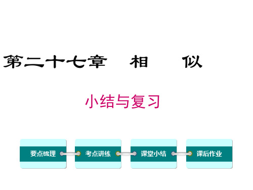 人教版数学九年级下《第27章相似小结与复习》ppt课件