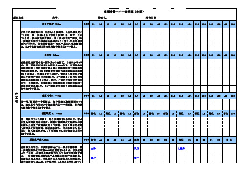 实测实量一户一表档案