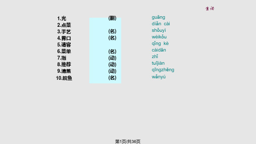 汉语口语速成-提高篇-第三课PPT课件