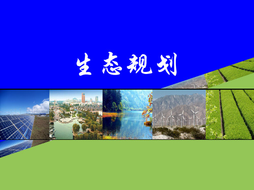 生态规划(EcologicalPlanning)