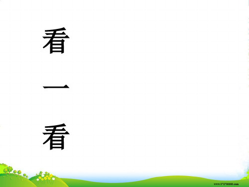 新北师大版二年级数学上册《观察物体-看一看》课件 (2)