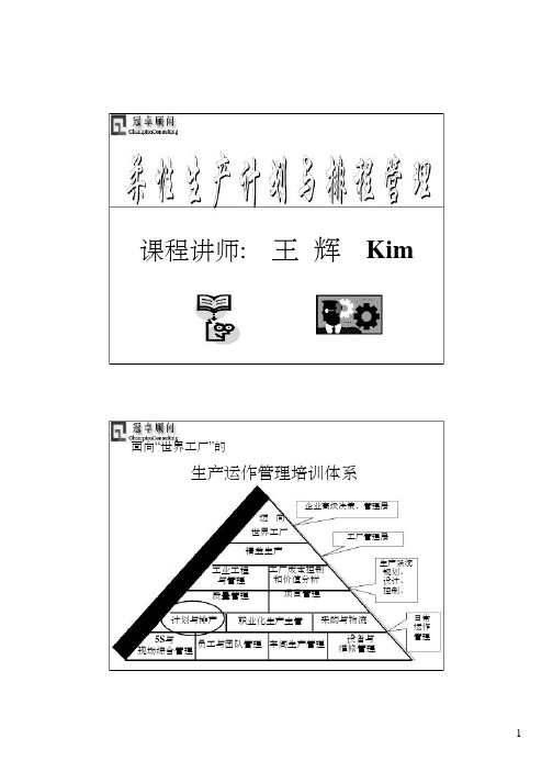 生产计划与排程ppt课件