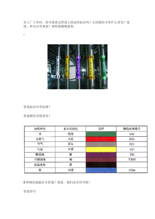 工业管道各种标识大全