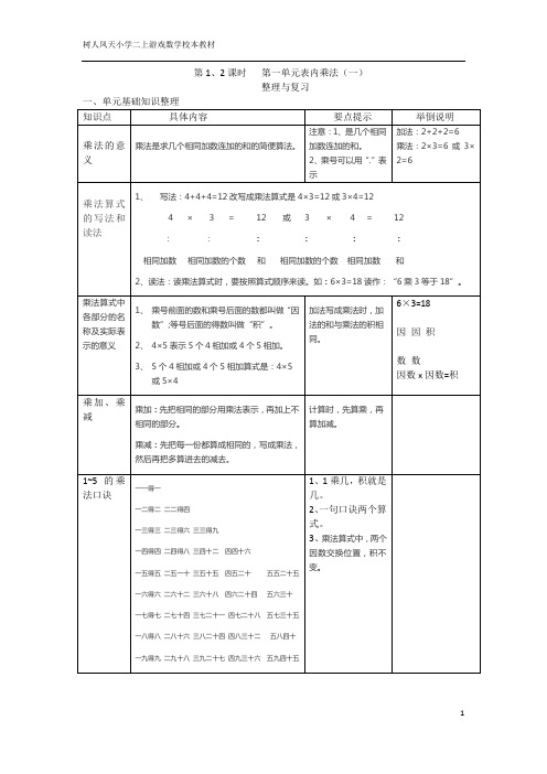 数学二年级校本教材