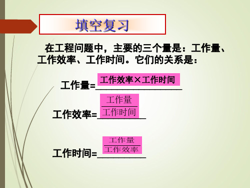 列分式方程解应用题工程问题