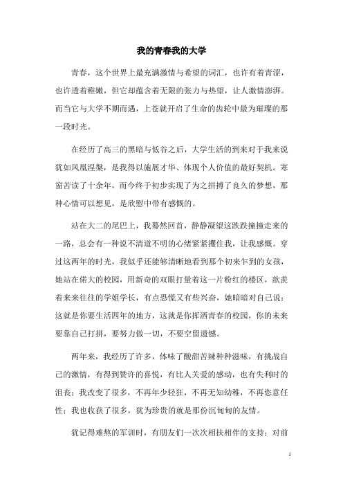 我的青春我的大学