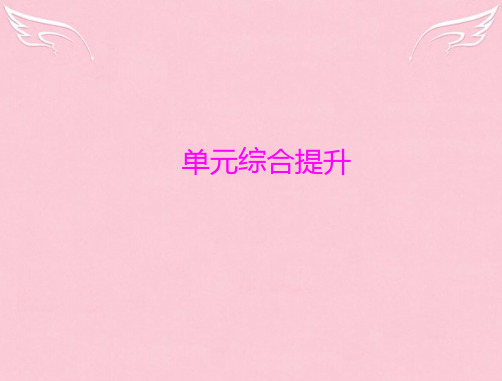 高中政治 第4单元单元综合提升课件 新人教必修1