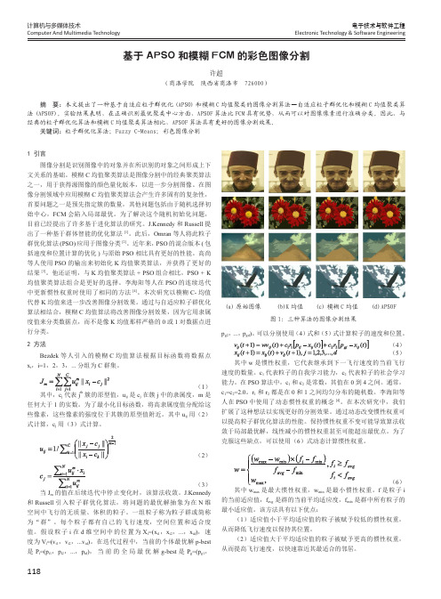 基于APSO和模糊FCM的彩色图像分割