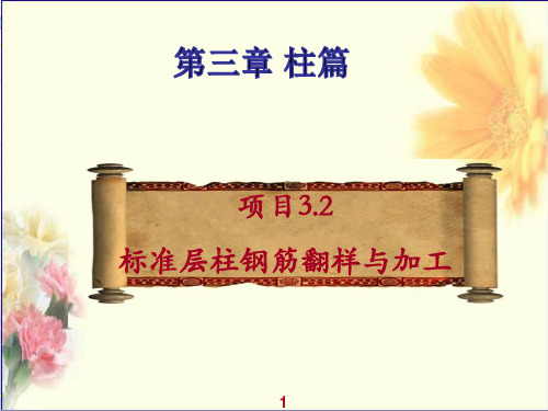 钢筋翻样与加工项目3.2 标准层柱钢筋翻样与加工